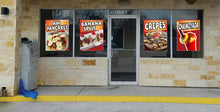 Load image into Gallery viewer, Mini Pancakes Sign Decal Window Sticker Truck Concession Vinyl Restaurant Mini Pancakes Sign
