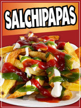 Load image into Gallery viewer, Salchipapas Sticker Window Decal  FoodTruck Concession Vinyl Restaurant Wall poster Sticker Food Decal
