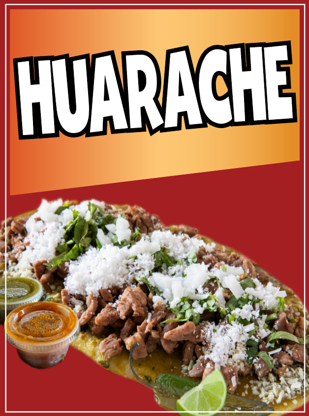 Huarache Decal Window Sticker Mexican Food Truck Concession Vinyl Antojitos Mexicanos