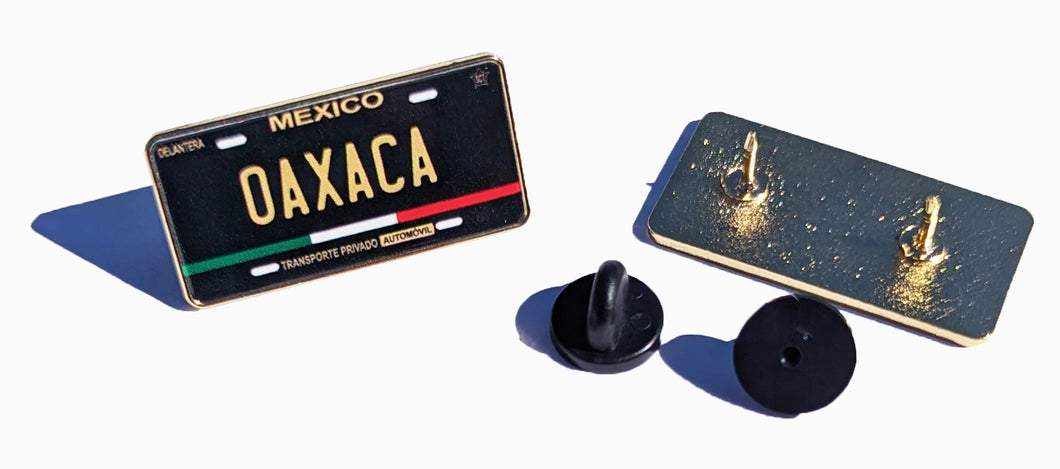 Pin Oaxaca Car Plate Pin For Caps And Clothing Enamel Badge Pin Oaxaca Mexico