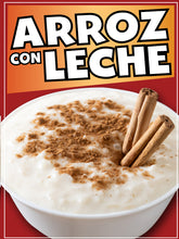 Load image into Gallery viewer, Arroz con Leche Decal Window Sticker Truck Concession Vinyl Restaurant Arroz con Leche Sign
