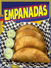 Load image into Gallery viewer, Empanadas Sticker Window Decal Truck Concession Vinyl Restaurant Wall poster Sticker Venezuelan Food Sign #2
