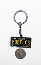 Load image into Gallery viewer, Morelos Metal Keychain Souvenir Keyring Mexican MOR Pride Mexico State llavero
