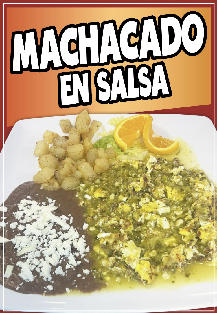 Machacado en Salsa Sticker Window Decal Truck Concession Vinyl Restaurant Wall poster Sticker Mexican Food Decal