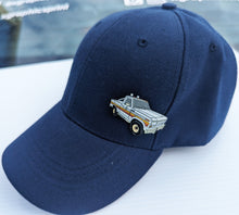 Load image into Gallery viewer, Pin White Truck Pin For Caps And Clothing Enamel Badge Pick Up Truck Pin Trucking Pins White with Stripes Pick Up Truck
