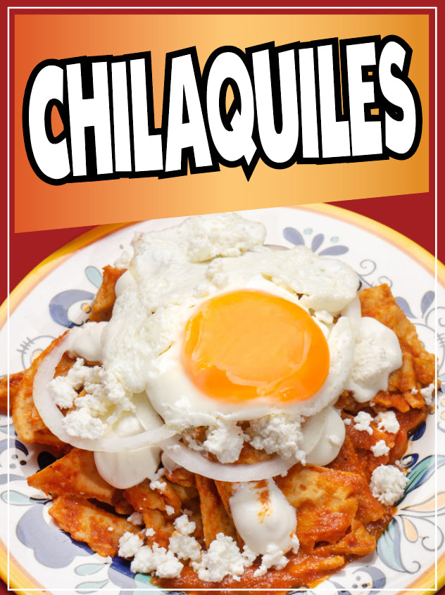 Chilaquiles Sticker Window Decal Truck Concession Vinyl Restaurant Wall poster Sticker Mexican Food Decal