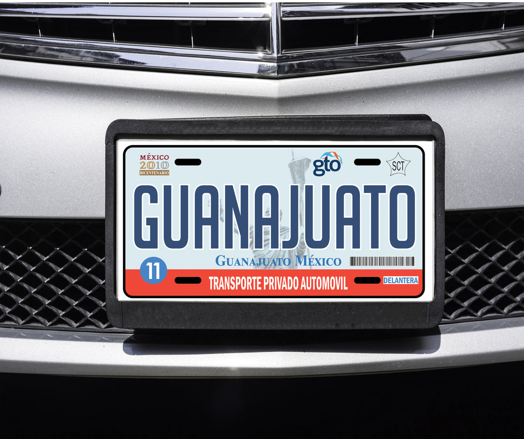 Guanajuato Mexico Car Plate Aluminum License Plate Mexican Mexico GTO Mex Placa de Mexico