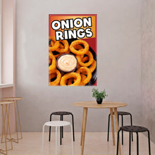 Load image into Gallery viewer, Onion Rings Sticker Window Decal Truck Concession Vinyl Restaurant Wall poster Sticker Food Decal Sign
