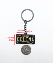 Load image into Gallery viewer, Colima Metal Keychain Souvenir Keyring Mexican COL Pride Mexico State llavero
