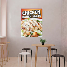 Load image into Gallery viewer, Chicken Ranch Salad Sticker Window Decal Truck Concession Vinyl Restaurant Wall poster Sticker Food Decal Sign
