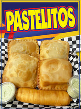 Load image into Gallery viewer, Pastelitos Sticker Window Decal Truck Concession Vinyl Restaurant Wall poster Sticker Venezuelan Food Sign
