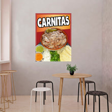 Load image into Gallery viewer, Carnitas Decal Window Sticker Mexican Food Truck Concession Vinyl Restaurant Pork Meat #2

