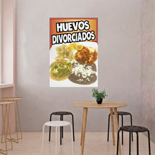 Load image into Gallery viewer, Huevos Divorciados Decal Window Sticker Mexican Food Truck Concession Vinyl Restaurant
