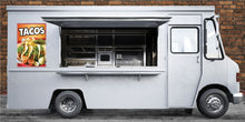 Load image into Gallery viewer, Tacos Sign Decal Window Sticker Mexican Food Truck Concession Vinyl Restaurant Taqueria Sign  #2
