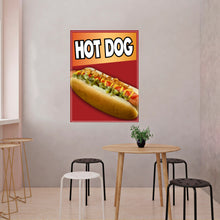Load image into Gallery viewer, Hot Dog Sticker Window Decal Truck Concession Vinyl Restaurant Wall poster Sticker Food Decal Hot Dogs
