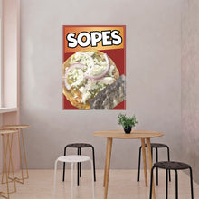 Load image into Gallery viewer, Sopes Decal Window Sticker Mexican Food Truck Concession Vinyl Restaurant #3
