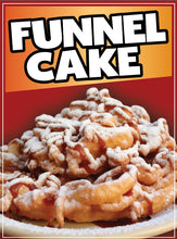 Load image into Gallery viewer, Funnel Cake Decal Window Sticker Food Truck Concession Vinyl Restaurant Sign Cake Signs
