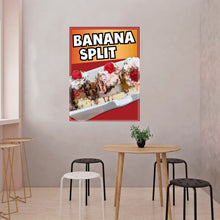 Load image into Gallery viewer, Banana Split Sign Decal Window Sticker Truck Concession Vinyl Restaurant Banana Split Sign #2
