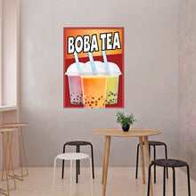 Load image into Gallery viewer, Boba Tea SIgn Boba Decal Window Sticker Truck Concession Vinyl Restaurant Bubble Tea sticker
