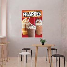 Load image into Gallery viewer, Frappes Decal Window Sticker Frapuccino Iced Coffee Truck Concession Vinyl Restaurant
