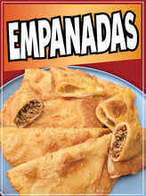 Load image into Gallery viewer, Empanadas Sticker Window Decal Truck Concession Vinyl Restaurant Wall poster Sticker Mexican Food Decal
