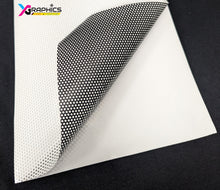 Load image into Gallery viewer, Campechanas PERFORATED Window Graphic Decal Sticker Perforated Vinyl Trompo
