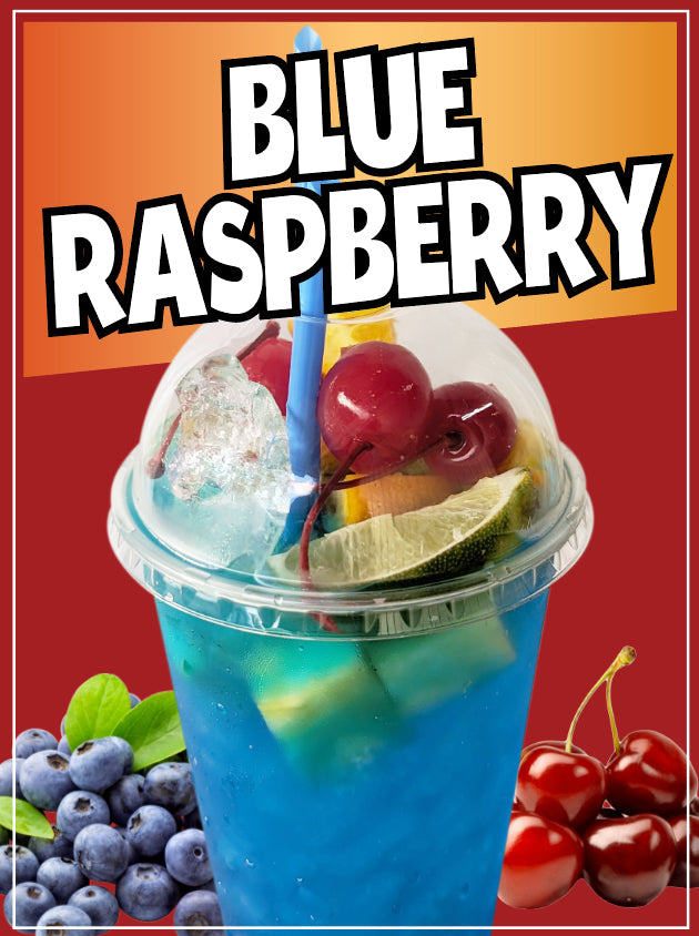 Blue Raspberry Sticker Window Sticker Mexican Drink Truck Concession V ...