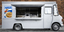 Load image into Gallery viewer, Pupusas sign Window Sticker Honduran Food Truck Concession Vinyl Restaurant
