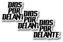 Load image into Gallery viewer, Dios por Delante Decal Car Window Vinyl Sticker Mexican Flag Trucking Sticker

