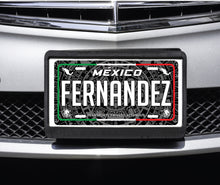 Load image into Gallery viewer, Fernandez Car Plate aluminum License Plate Mexican Mexico Cuvas Last Name
