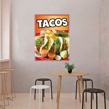 Load image into Gallery viewer, Tacos Sign Decal Window Sticker Mexican Food Truck Concession Vinyl Restaurant Taqueria Sign  #2
