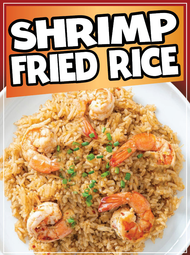 Shrimp Fried Rice Decal Window Sticker Food Truck Concession Vinyl Restaurant Sign Seafood Sign #2