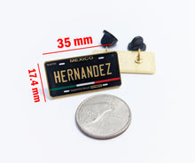 Load image into Gallery viewer, Hernandez Pin For Caps And Clothing Enamel Badge Pin Mexican Pin Mexican Flag Pin Hdz Mexico Pin Hispanic Pin
