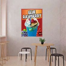 Load image into Gallery viewer, Blue Raspberry Sticker Window Sticker Mexican Drink Truck Concession Vinyl Restaurant Wall Poster Sticker…
