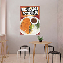 Load image into Gallery viewer, Enchiladas Potosinas Decal Window Sticker Mexican Food Truck Concession Vinyl Restaurant Comida Potosina
