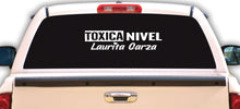 Load image into Gallery viewer, Toxica Nivel Laurita Garza Decal Sticker Decal Car Window Laptop Vinyl Sticker Mexican Flag Sticker Toxic Girlfriend
