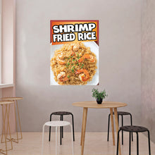 Load image into Gallery viewer, Shrimp Fried Rice Decal Window Sticker Food Truck Concession Vinyl Restaurant Sign Seafood Sign #2
