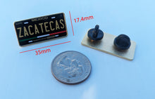 Load image into Gallery viewer, Pin Zacatecas Car Plate Pin For Caps And Clothing Enamel Badge Pin ZAC Mexico
