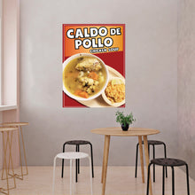 Load image into Gallery viewer, Caldo de Pollo Sticker Window Decal Truck Concession Vinyl Restaurant Wall poster Sticker Food Decal Mini Chicken Soup Signs #2

