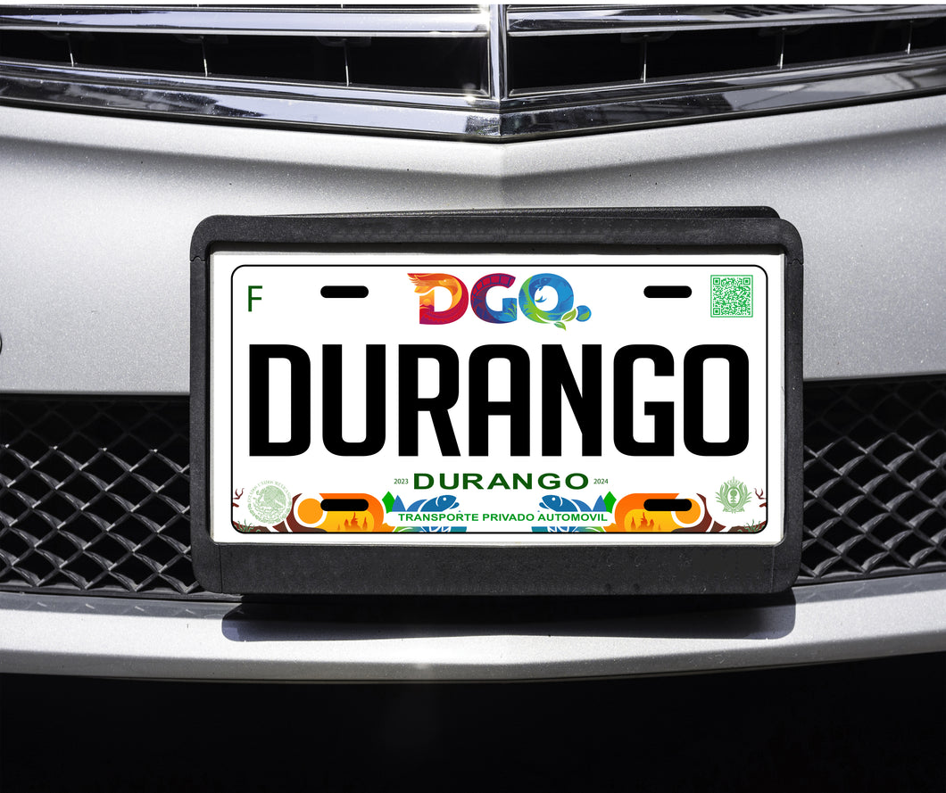 Durango Mexico Car Plate Aluminum License Plate Mexican Mexico DGO Placa de Mexico#2