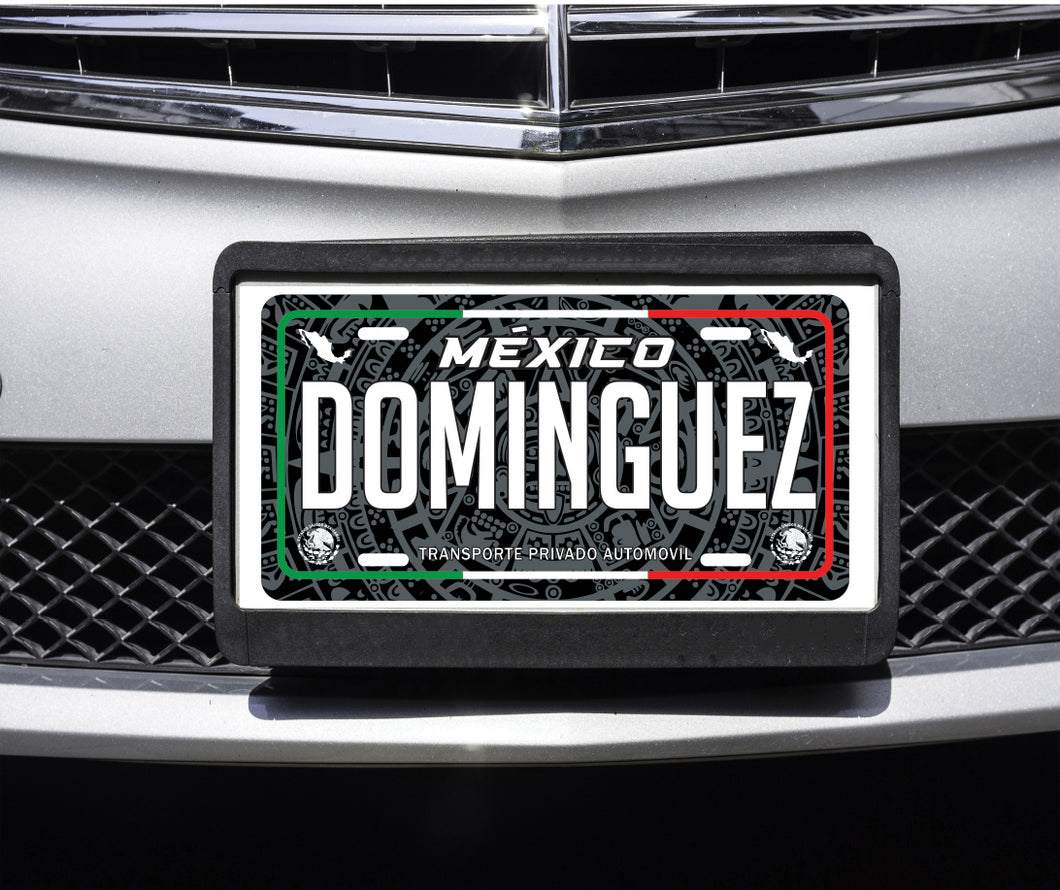 Dominguez Mexico Car Plate aluminum License Plate Mexican Mexico Dominguez Last Name