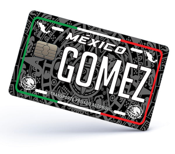 Gomez Credit Card Skin Cover Vinyl Stickers (4 Pack) -Mexican Decal Mexico Car Plate adhesive Gomez