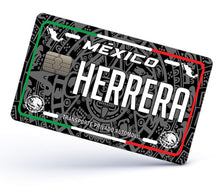 Load image into Gallery viewer, Herrera Credit Card Skin Cover Vinyl Stickers (4 Pack) -Mexican Decal Mexico Car Plate adhesive Herrera
