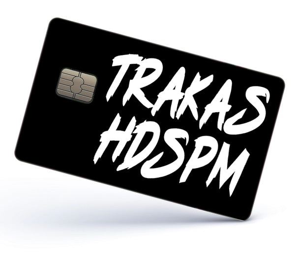 Trakas HDSPM Credit Card Skin Cover Vinyl Stickers (4 Pack) - Trakas Sticker