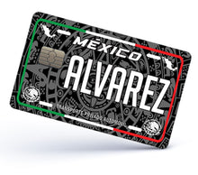 Load image into Gallery viewer, Alvarez Credit Card Skin Cover Vinyl Stickers (4 Pack) -Mexican Decal Mexico Car Plate adhesive Alvarez
