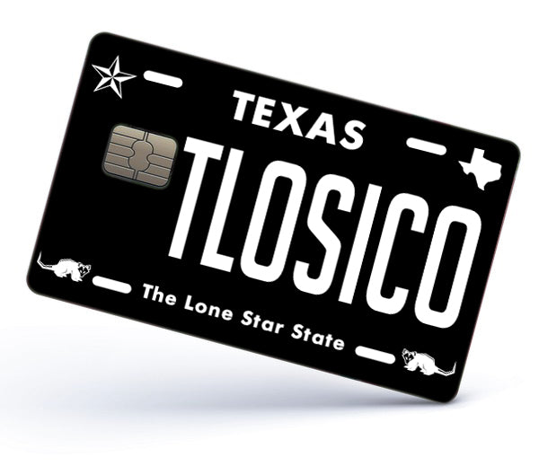 Tlosico Credit Card Skin Cover Vinyl Stickers (4 Pack) -Texas Sticker Tlosico