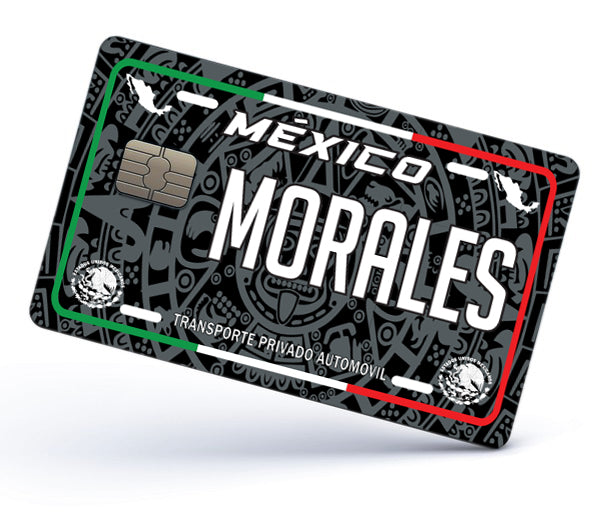 Morales Credit Card Skin Cover Vinyl Stickers (4 Pack) -Mexican Decal Mexico Car Plate adhesive Morales