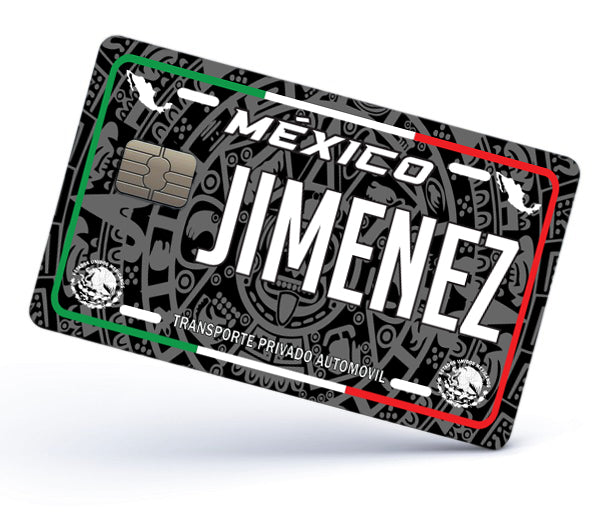 Jimenez Credit Card Skin Cover Vinyl Stickers (4 Pack) -Mexican Decal Mexico Car Plate adhesive Jimenez