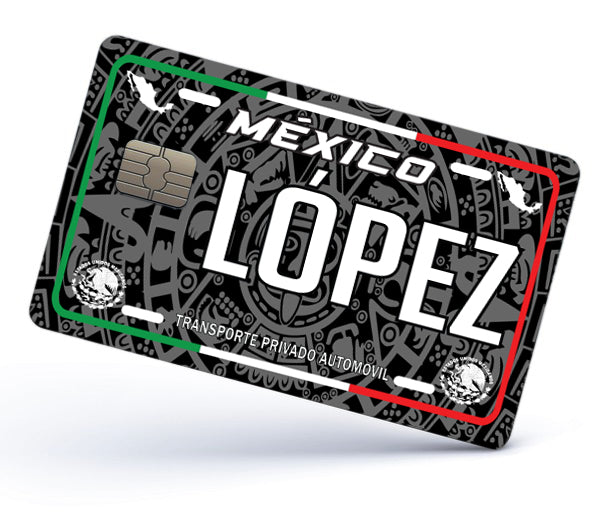 Lopez Credit Card Skin Cover Vinyl Stickers (4 Pack) -Mexican Decal Mexico Car Plate adhesive Lopez