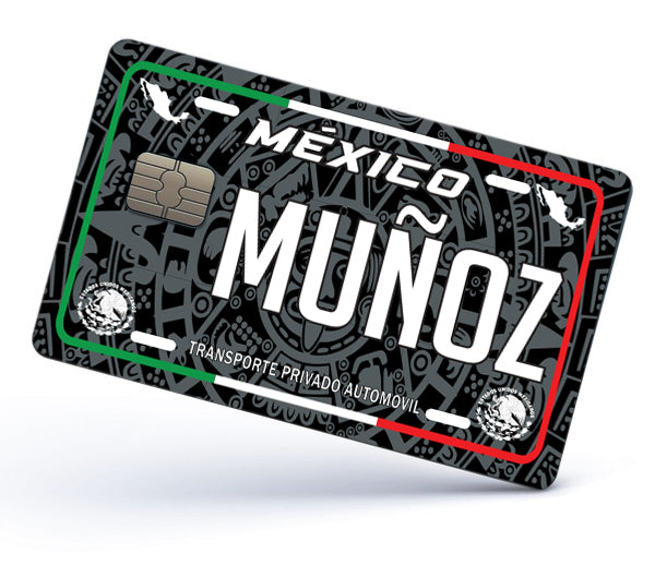 Munoz Credit Card Skin Cover Vinyl Stickers (4 Pack) -Mexican Decal Mexico Car Plate adhesive Muñoz
